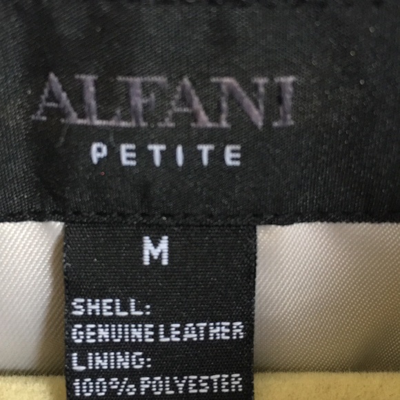 NWOT leather Alfani jacket - Picture 2 of 7
